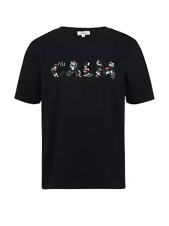 S.OLIVER | Camiseta | schwarz