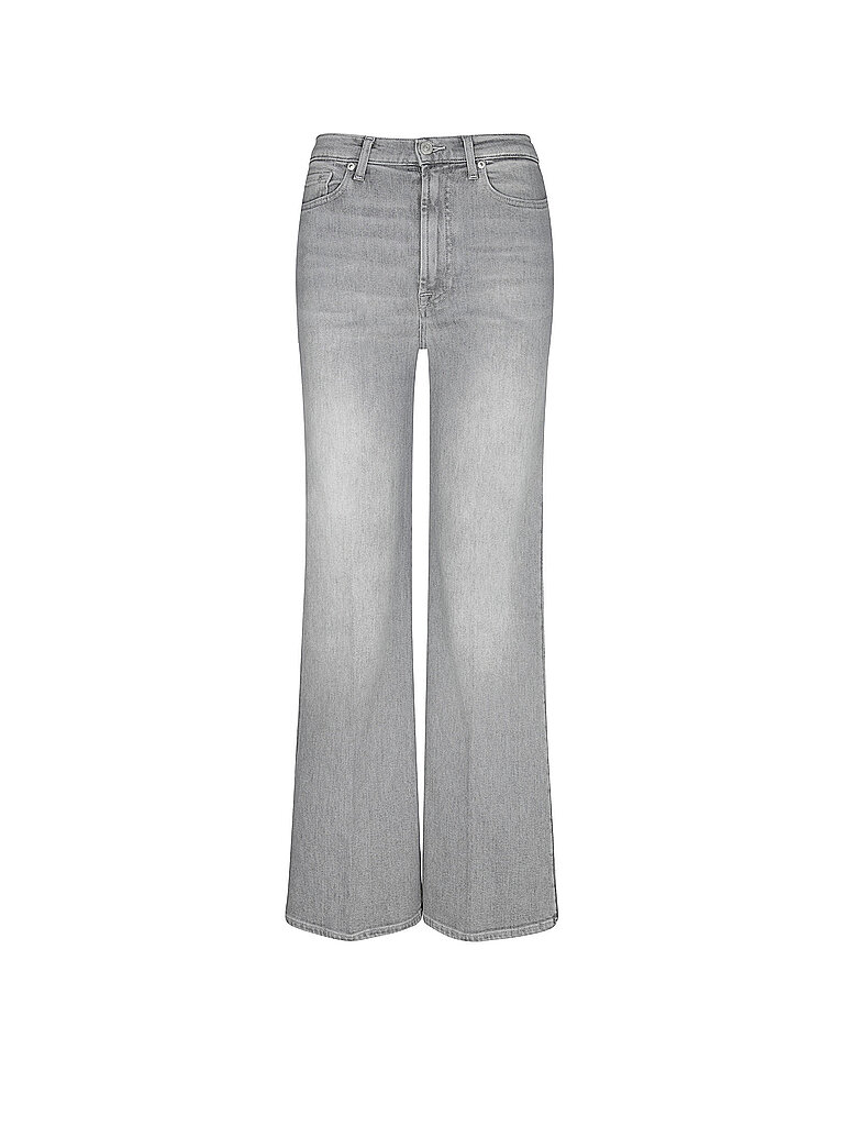 7 For All Mankind Vaqueros de talle alto y pernera ancha JO PANALU gris claro