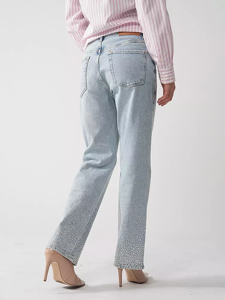 7 FOR ALL MANKIND | Jeans de pierna ancha LOGAN STOVEPIPE JUICY | Azul claro