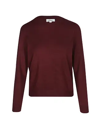 S.OLIVER | Jersey | dunkelrot