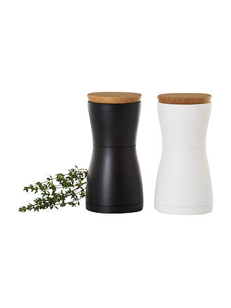 AD HOC | Set de molinillo de sal y pimienta 13,3cm TWIN blanco/negro