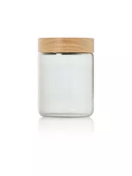 AD HOC | Bote de almacenamiento 800ml PURE JAR Vidrio/Gris/Acacia | Gris claro