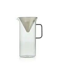 AD HOC | Cafetera IMPACT 1000ml Vidrio Gris Acero Inoxidable | Gris claro