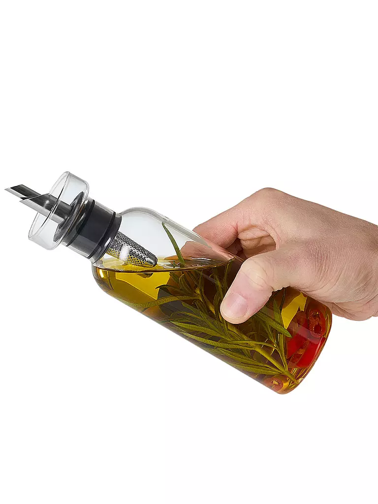 AD HOC | Dispensador de vinagre o aceite AROMA POUR 300ml vidrio / acero inoxidable | 
