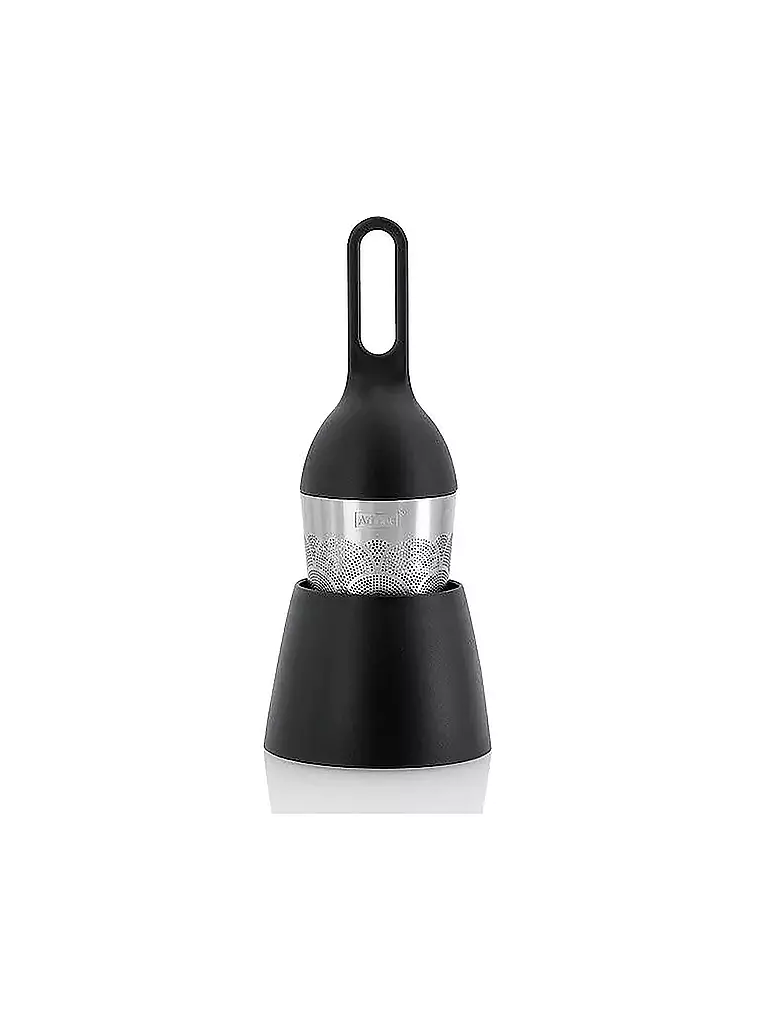AD HOC | Filtro de té flotante Floatea Fusion acero inoxidable negro 12,4 cm | Plata