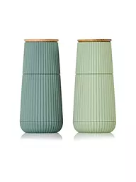 AD HOC | Set de molinillos de sal y pimienta 2 piezas 12cm SCAPE Black / White | Verde
