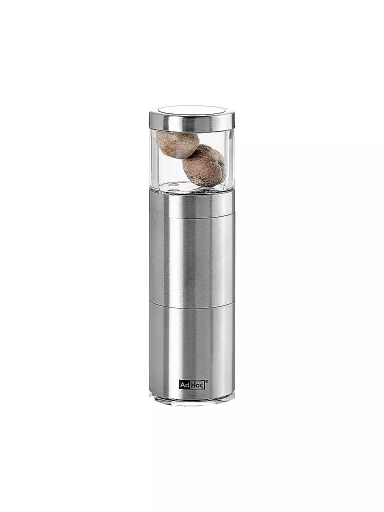 AD HOC | Molinillo de nuez moscada MUSKATINO 12,5cm | Plata