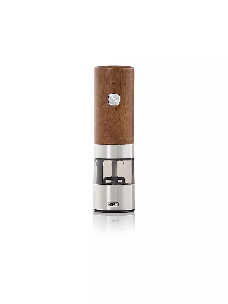 AD HOC | Molinillo eléctrico de pimienta o sal i.MILL 17cm Acacia/Acero inoxidable | Marrón