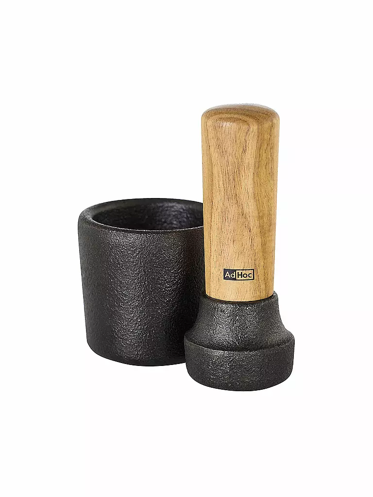 AD HOC | Mortero CAMO.6 4,5cm hierro fundido / acacia | 
