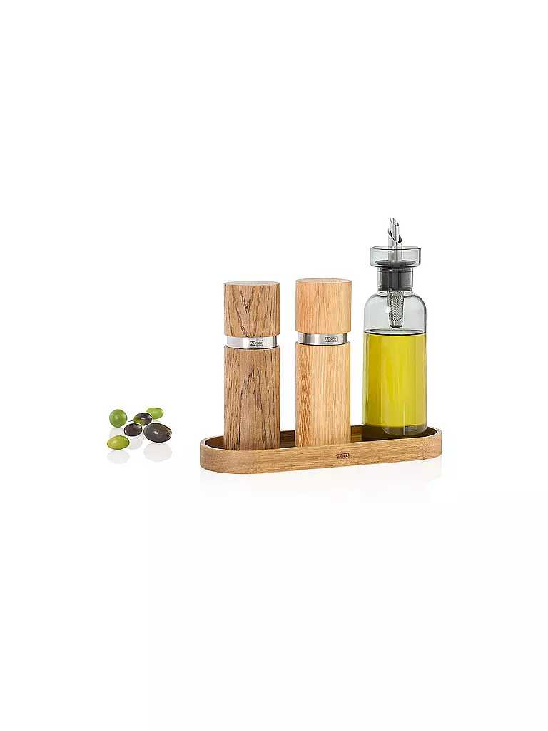 AD HOC | Posavasos para molinillos POSTO de madera de acacia | Marrón