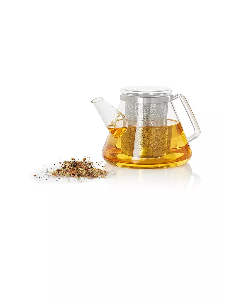 AD HOC | Teekanne Fusion 1L Glas/Edelstahl | 
