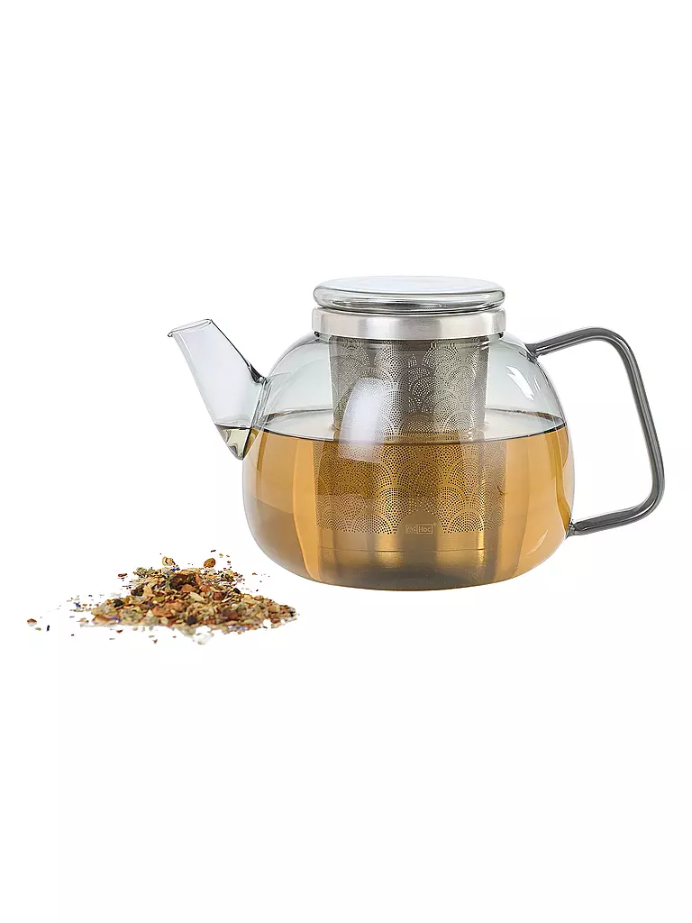 AD HOC | Tetera 1,2 l YUNA Vidrio / Gris | grau