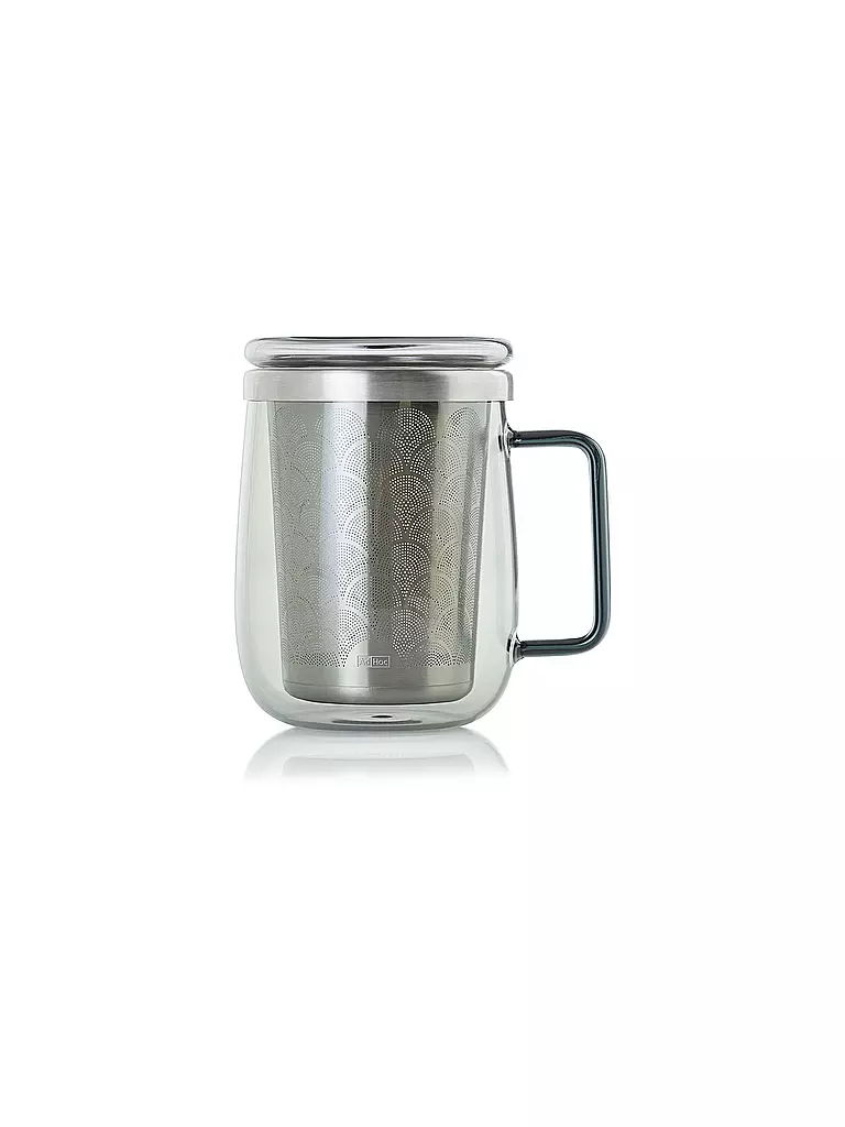 AD HOC | Vaso de té con filtro YUNA 560ml Vidrio / Gris | Gris