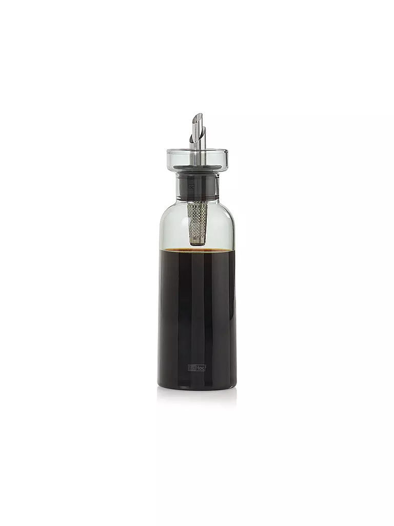 AD HOC | Vinagrera o aceitera AROMA POUR 300ml vidrio / acero inoxidable | Gris claro
