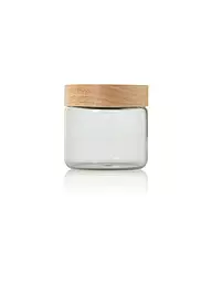 AD HOC | Vorratsdose 500ml PURE JAR Vidrio/Gris/Acacia | Gris claro