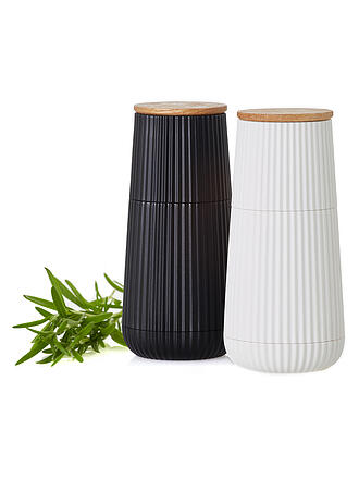 ADHOC | Set de molinillos de sal y pimienta 2 piezas 12cm SCAPE Black / White