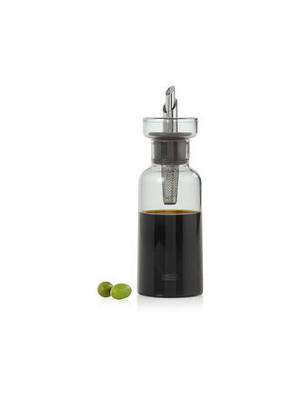 ADHOC | Dispensador de vinagre o aceite AROMA POUR 120ml Gris/Vidrio/Acero inoxidable