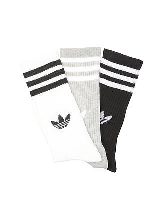 ADIDAS ORIGINALS | Calcetines 3 unidades Pkg. blanco / gris medio jaspeado / negro