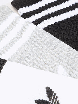 ADIDAS ORIGINALS | Calcetines 3 unidades Pkg. blanco / gris medio jaspeado / negro