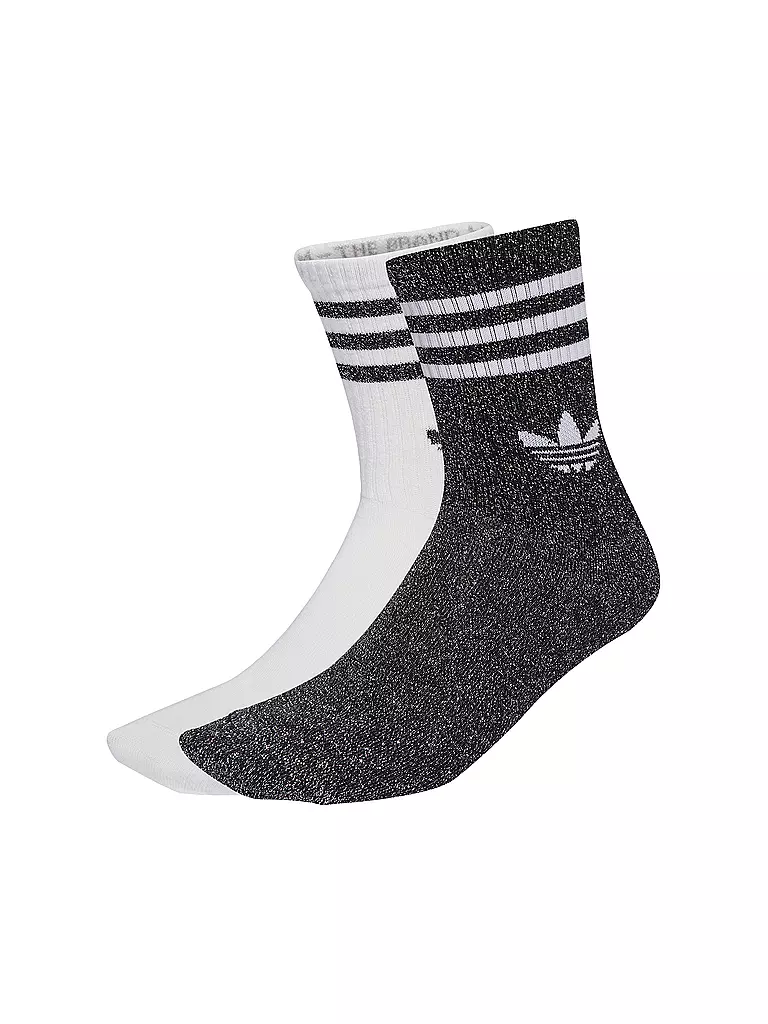 ADIDAS ORIGINALS | Calcetines 3S GLITTER CR 2 Paquete de 2 negro | Negro