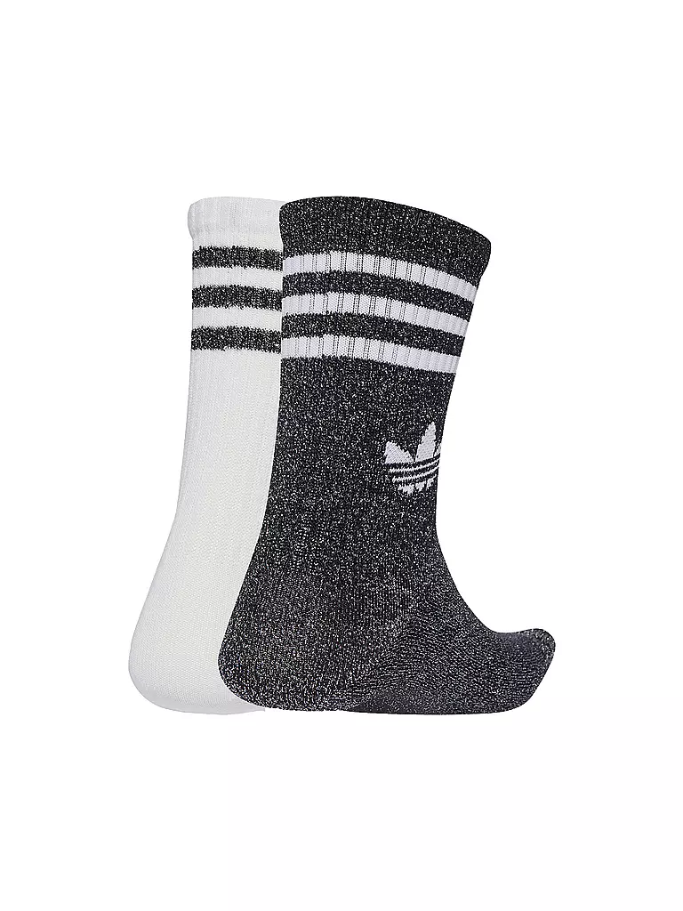 ADIDAS ORIGINALS | Calcetines 3S GLITTER CR 2 Paquete de 2 negro | Negro