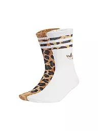ADIDAS ORIGINALS | Calcetines LEO, paquete de 2 unidades, blanco | Marrón
