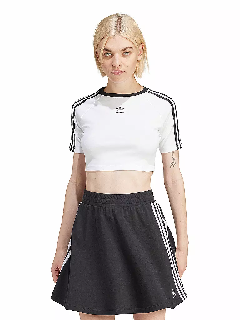 ADIDAS ORIGINALS | Camiseta corta 3 S BABY TEE | Blanco