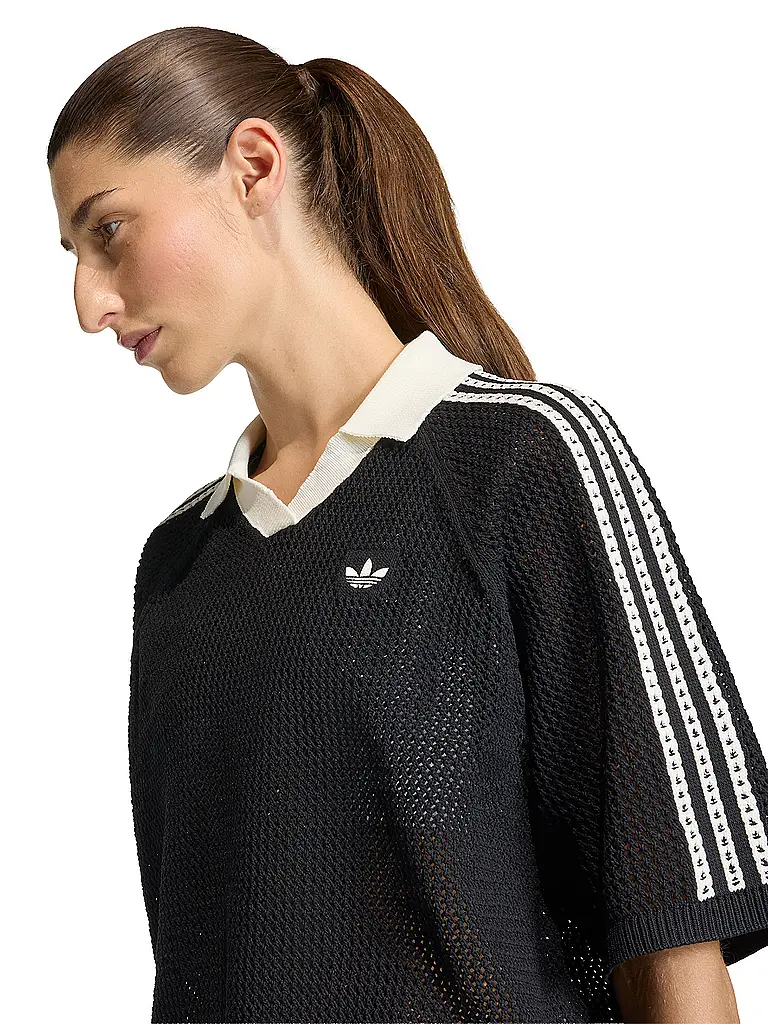 ADIDAS ORIGINALS | Poloshirt CROCHET

Marke: ADIDAS ORIGINALS
Farbe: schwarz
Kategorien: Moda, Damen

Ärmellänge: Kurzarm
Ausschnitt: V-Ausschnitt
Material: Polyester / Polyamid
Kragenform: Polokragen
Musterung: Unifarben, Streifen
Passform (Oberbekleidung): Locker
Detail | 