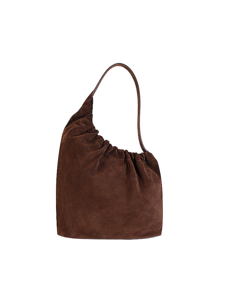 Bolso de cuero - Bolso Hobo DEMI LUNE CLOUD marrón