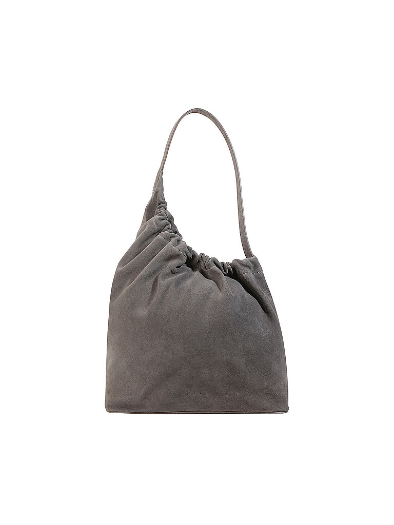 Aesther Ekme Bolso de piel - Hobo Bag DEMI LUNE CLOUD gris