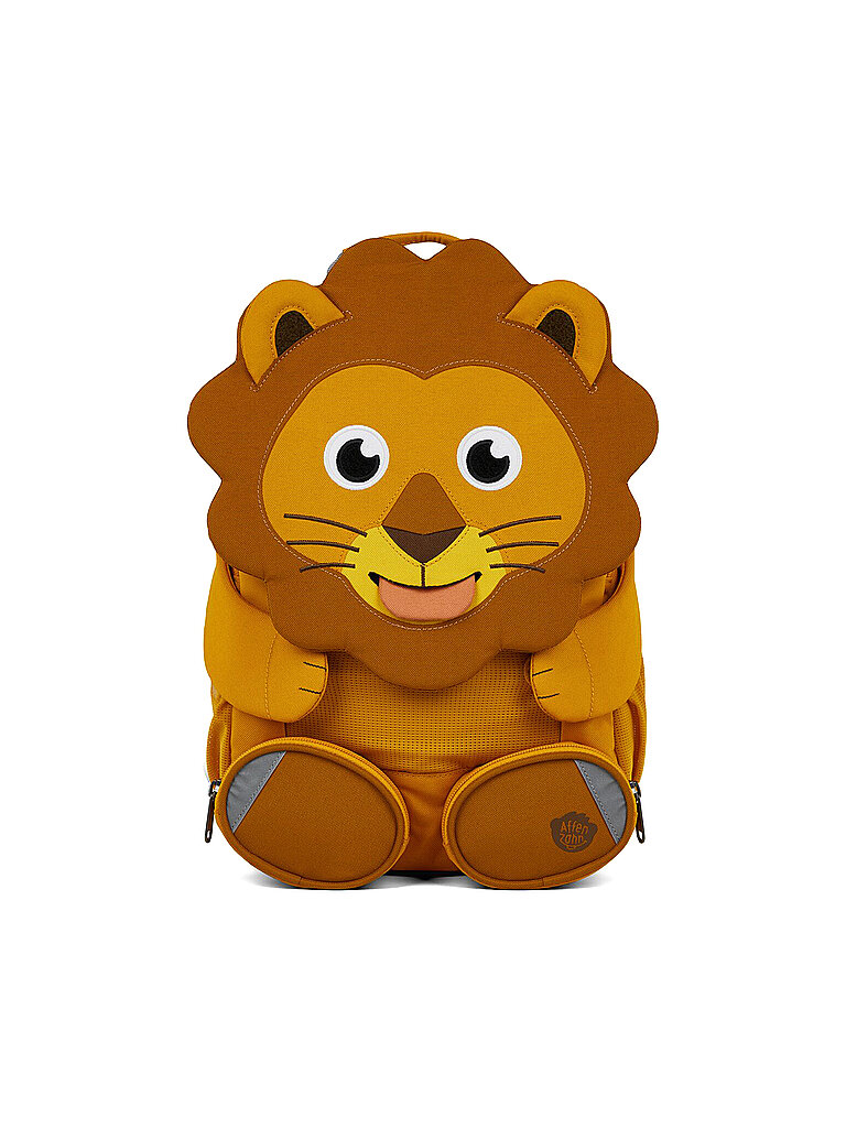 Affenzahn Mochila infantil Grandes Amigos - León naranja