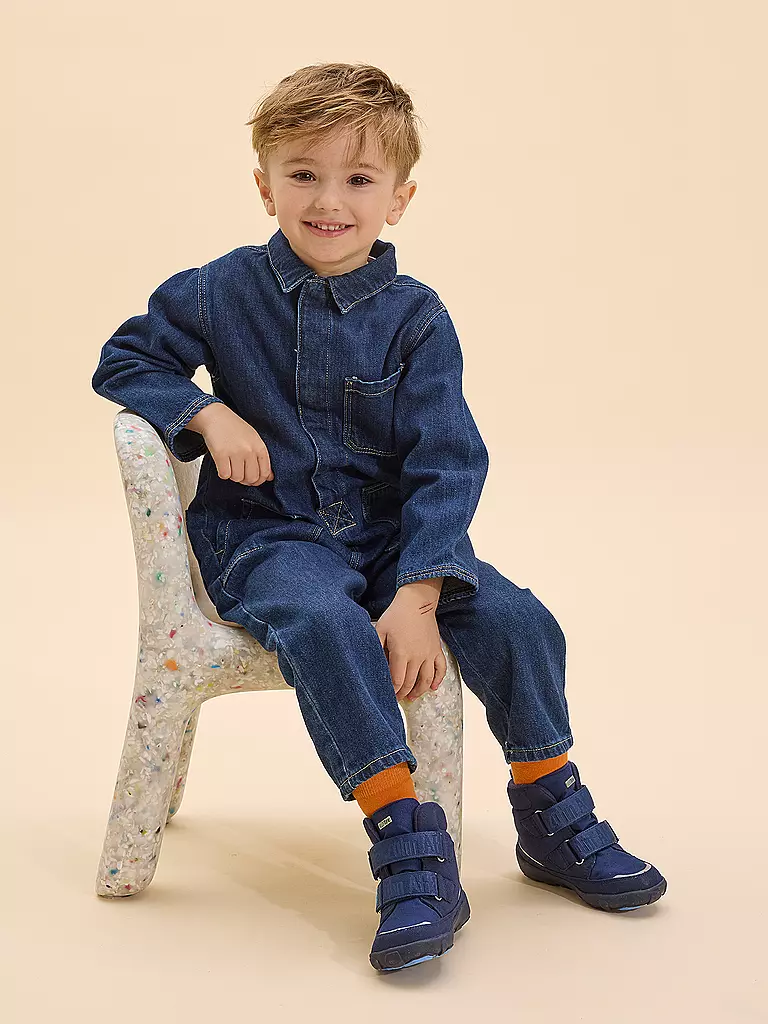AFFENZAHN | Botas de invierno para niños VEGAN COMFY Bär | dunkelblau