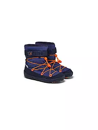 AFFENZAHN | Botas de invierno para niños VEGAN SNOWY Hai | Azul oscuro