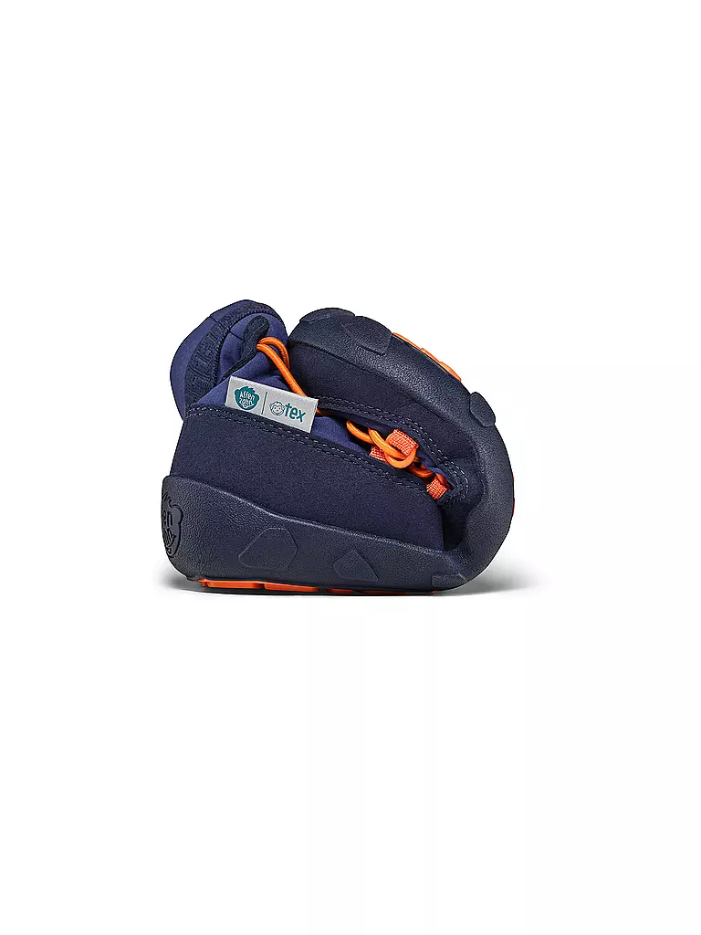 AFFENZAHN | Botas de invierno para niños VEGAN SNOWY Elefante | dunkelblau