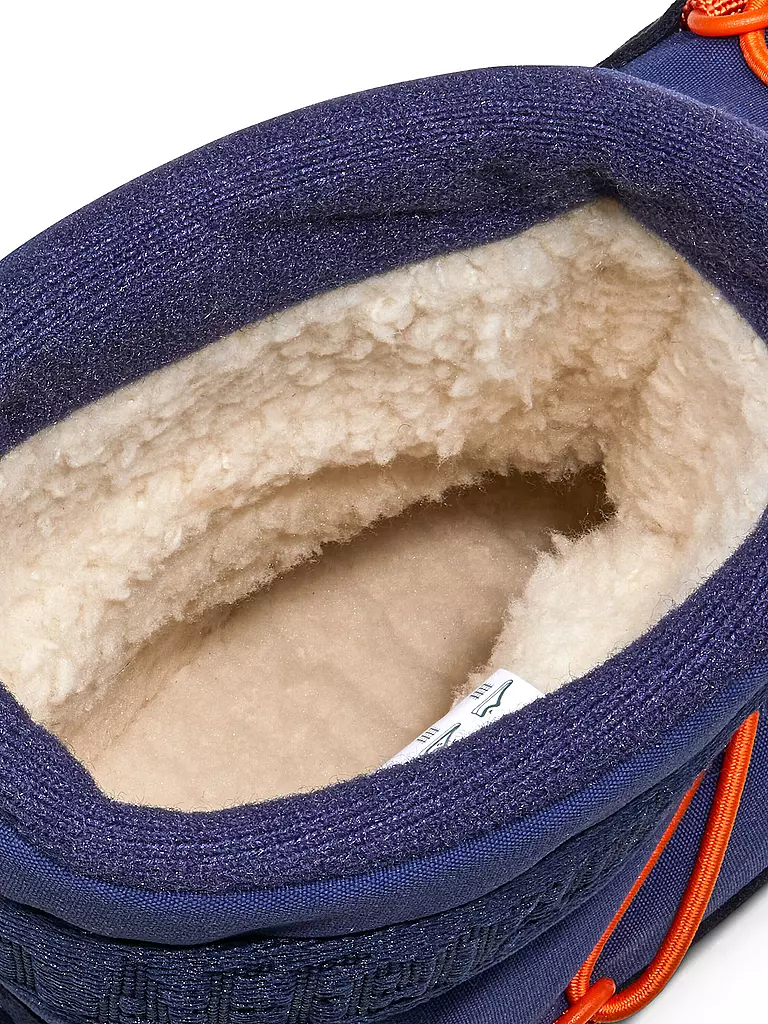 AFFENZAHN | Botas de invierno para niños VEGAN SNOWY Elefante | dunkelblau