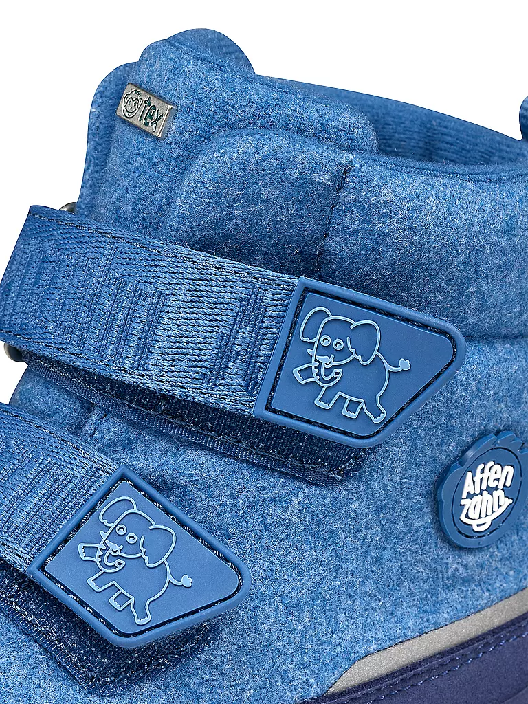 AFFENZAHN | Botas de invierno para niños WOLLE COMFY Elefante | 
