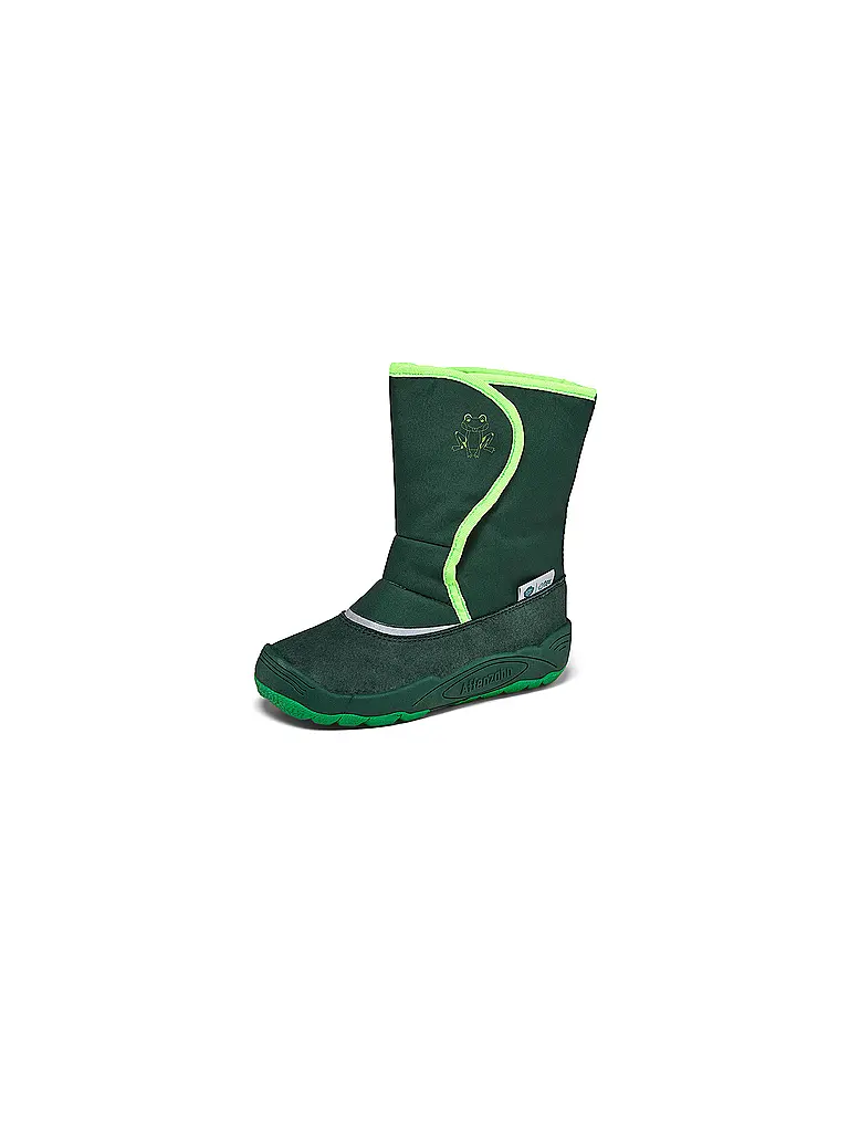 AFFENZAHN | Botas para niños VEGAN FREEZY | Verde oscuro