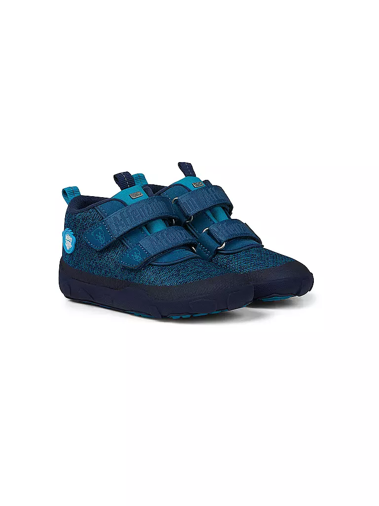 AFFENZAHN | Kinder Barfußschuhe - Übergangsschuh KNIT HAPPY Bär | Azul oscuro