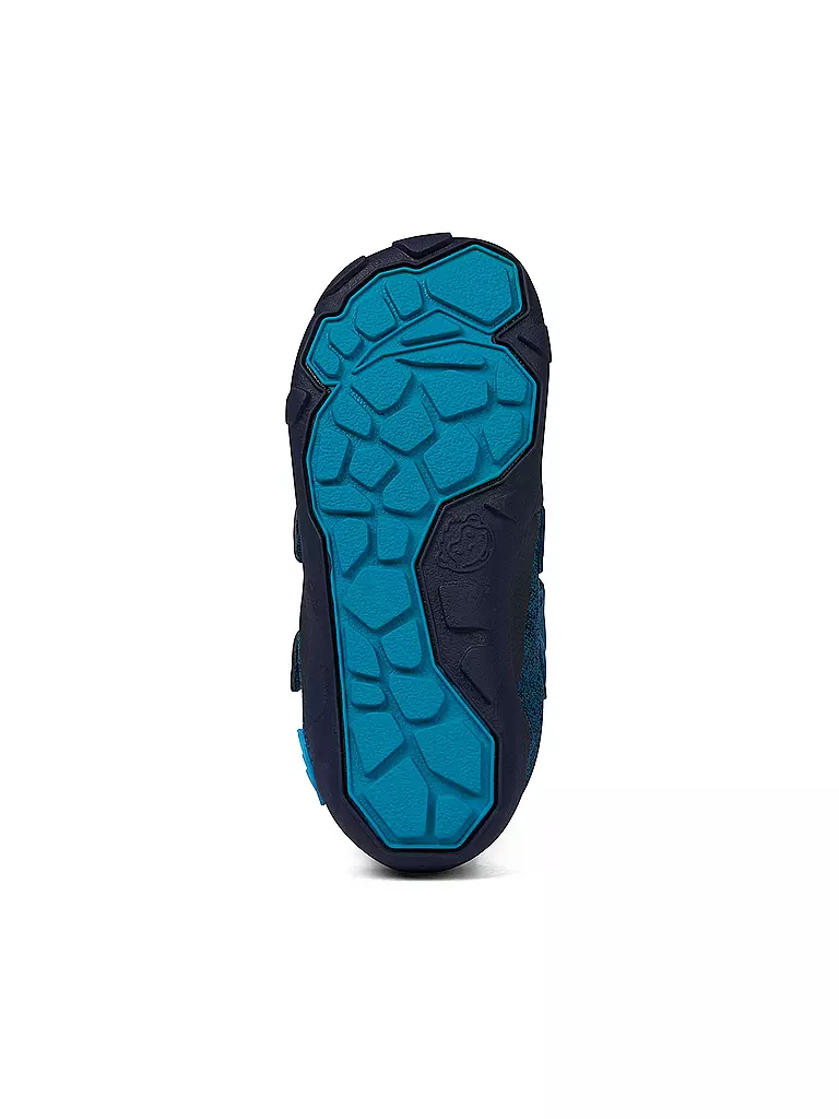 AFFENZAHN | Kinder Barfußschuhe - Übergangsschuh KNIT HAPPY Bär | Azul oscuro