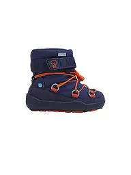 AFFENZAHN | Kinder Barfußschuhe -  Stiefel SNOWY ELEFANT | Azul