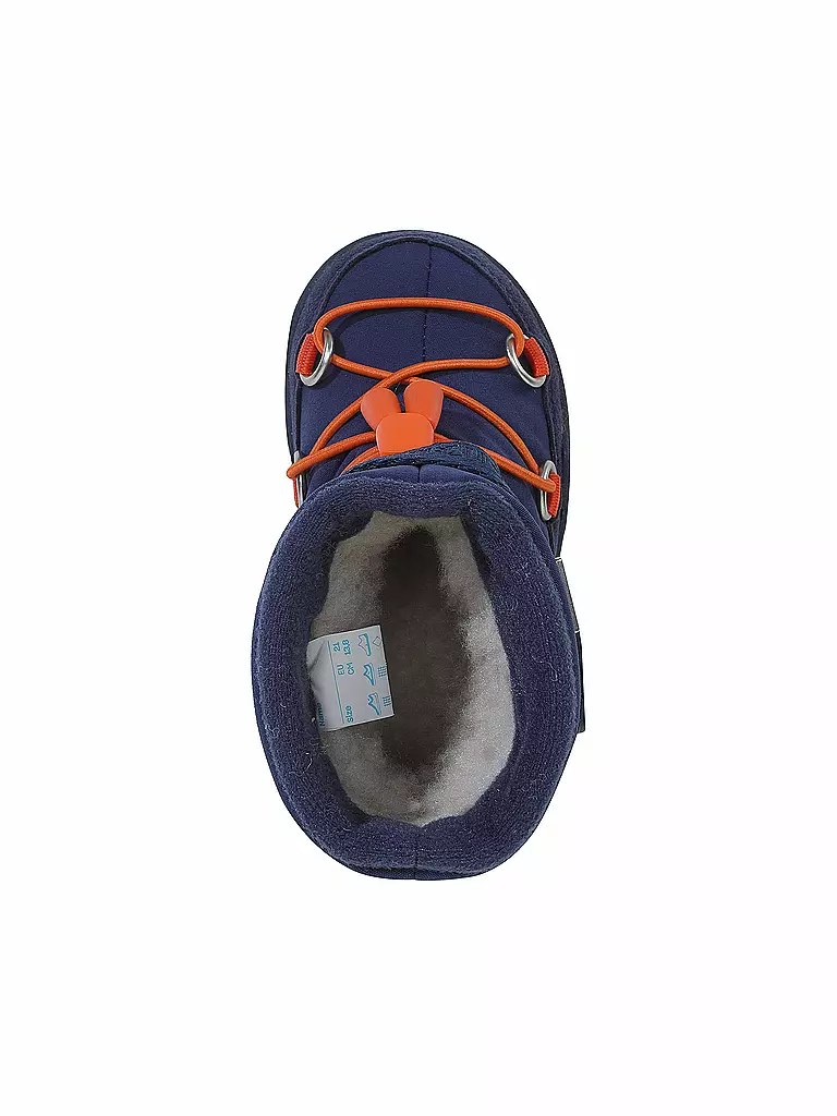 AFFENZAHN | Kinder Barfußschuhe -  Stiefel SNOWY ELEFANT | Azul