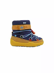 AFFENZAHN | Kinder Barfußschuhe -  Stiefel SNOWY ELEFANT | Azul oscuro