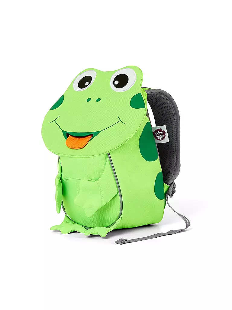AFFENZAHN | Kinder Rucksack Kleine Freunde Neon - Frosch | Verde