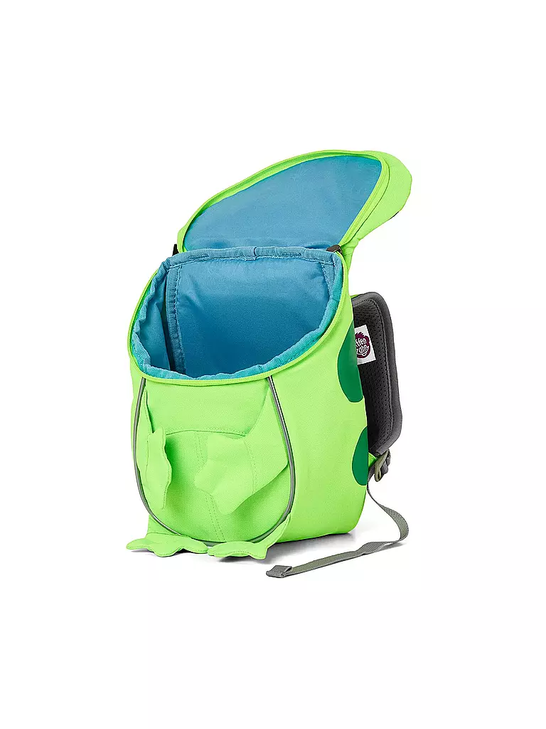 AFFENZAHN | Kinder Rucksack Kleine Freunde Neon - Frosch | Verde