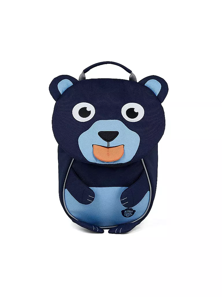 AFFENZAHN | Mochila infantil Kleine Freunde - Oso | dunkelblau