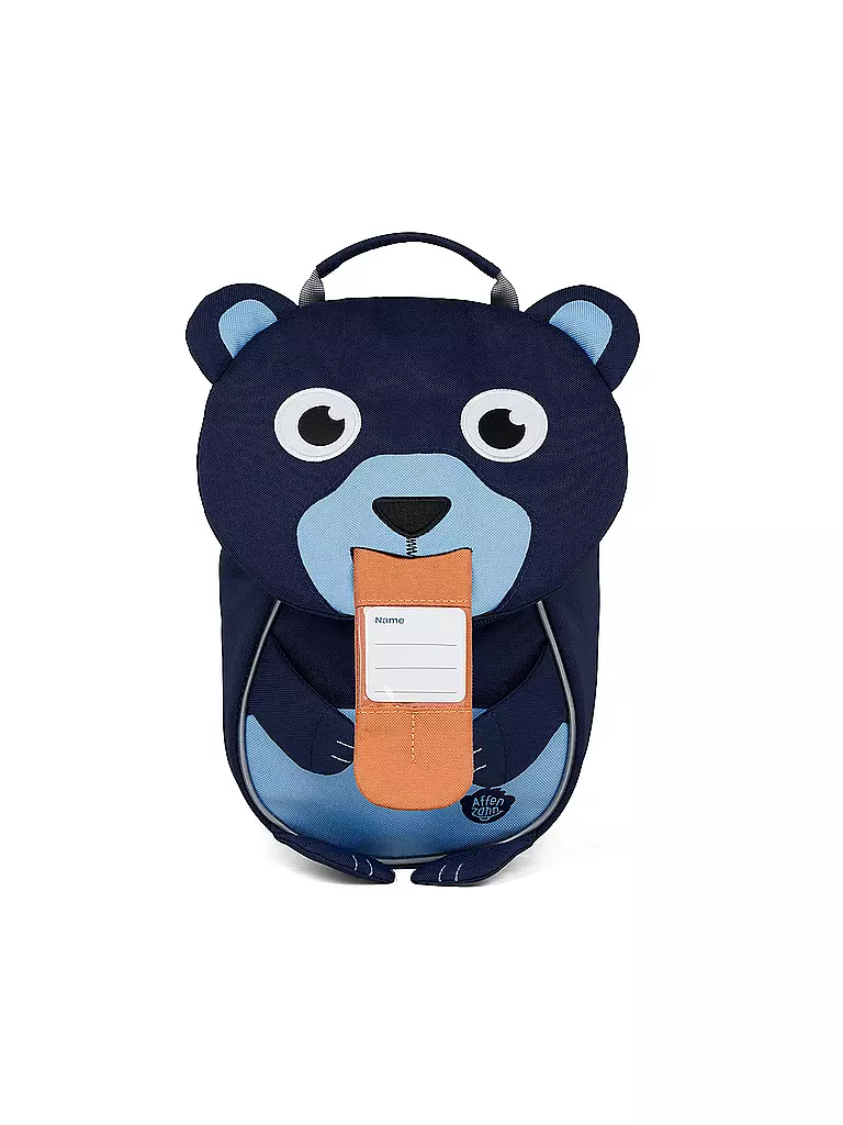 AFFENZAHN | Mochila infantil Kleine Freunde - Oso | dunkelblau