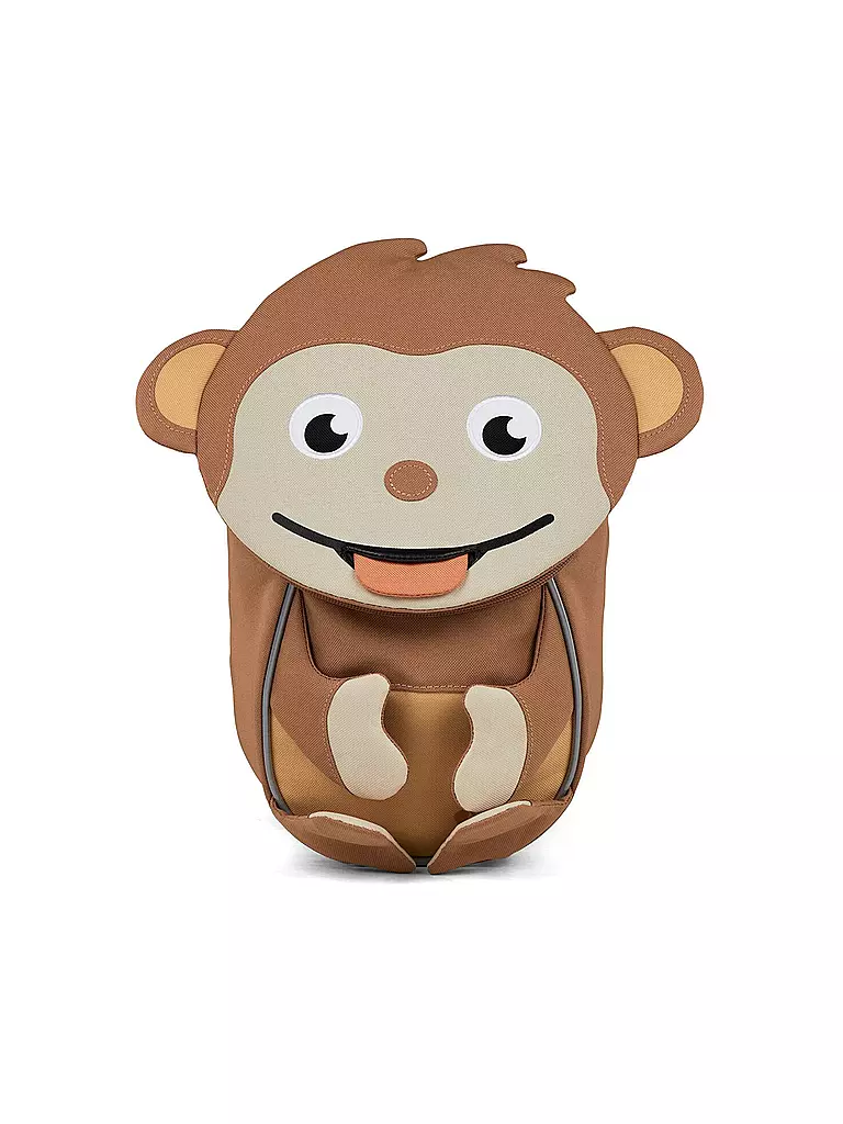 AFFENZAHN | Mochila infantil Pequeños Amigos - Mono | Marrón