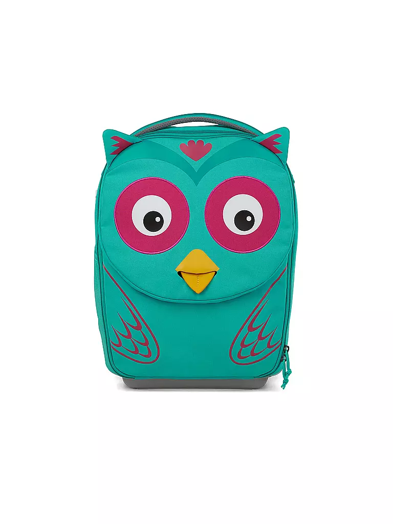 AFFENZAHN | Trolley infantil "Amigo de viaje - Eluise la lechuza" | türkis