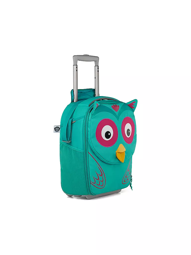 AFFENZAHN | Trolley infantil "Amigo de viaje - Eluise la lechuza" | türkis