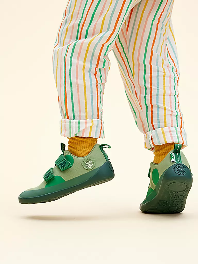 AFFENZAHN | Zapatillas deportivas descalzas para niños COTTON LUCKY Frosch | 